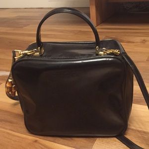 Authentic Gucci patent leather box purse